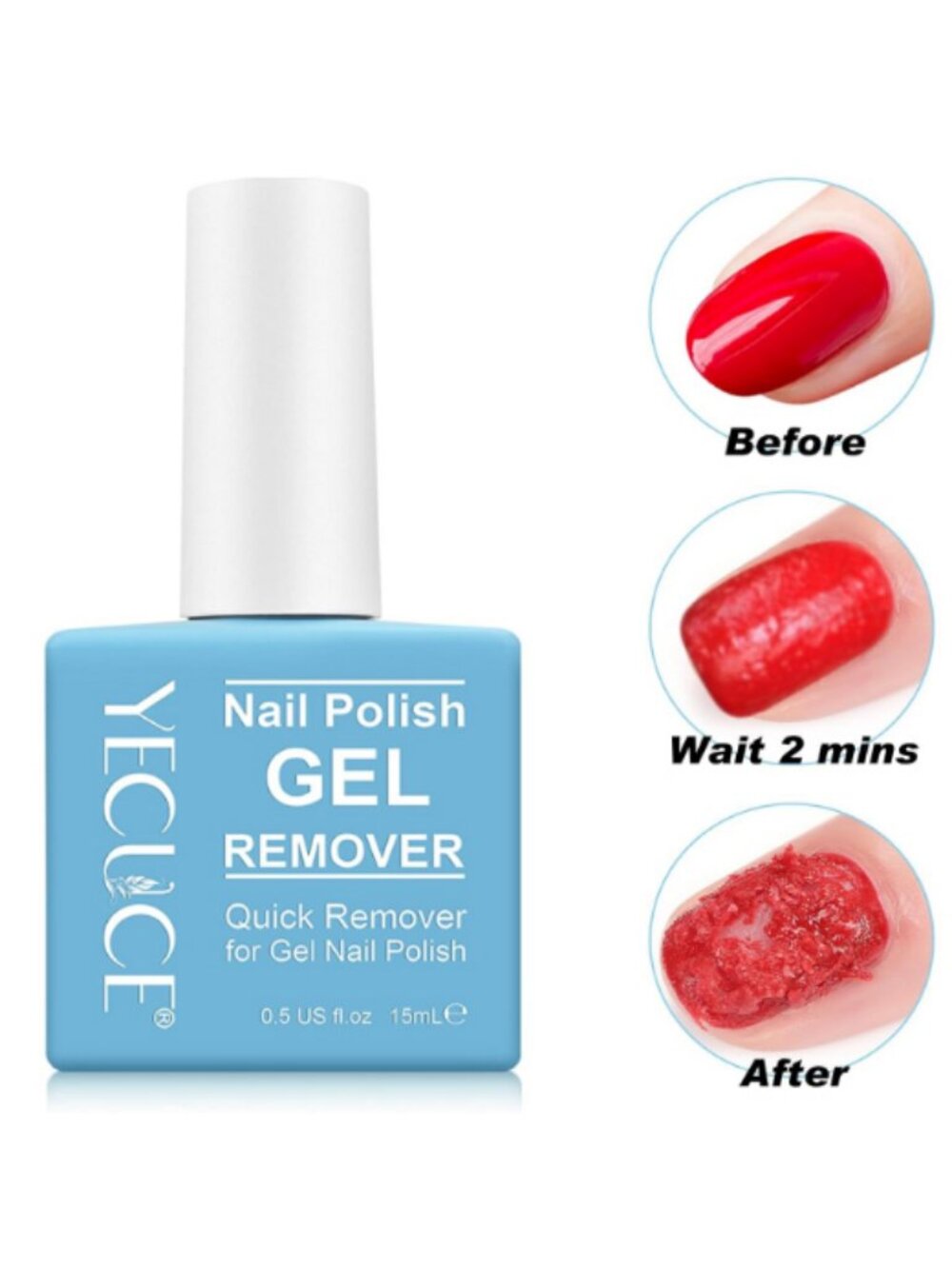 Bundle of 4 Bottles of Gel Nail Polish Remover - Picture 2 of 7